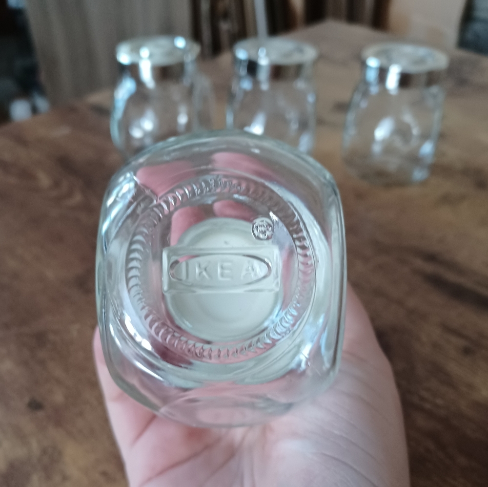 IKEA RAJTAN Spice jar, Glass, Aluminum Color 400.647.02, 1-Pack( 4-Count ),Clear - Picture 8 of 11
